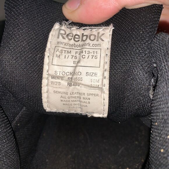 Reebok Tiahawk Work Boots Black Waterproof Mens Size 10 Black - Picture 7 of 7